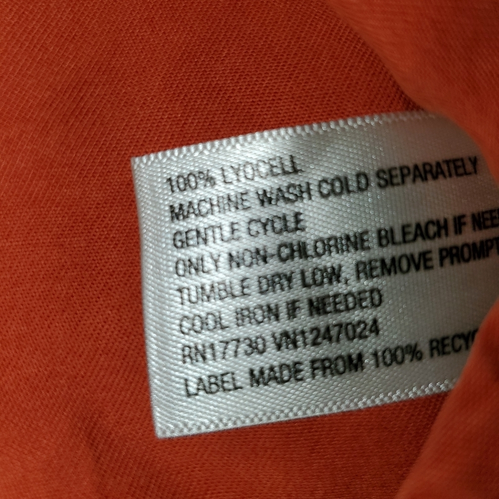 Universal Thread Burnt Orange Button Down Sleevel… - image 7